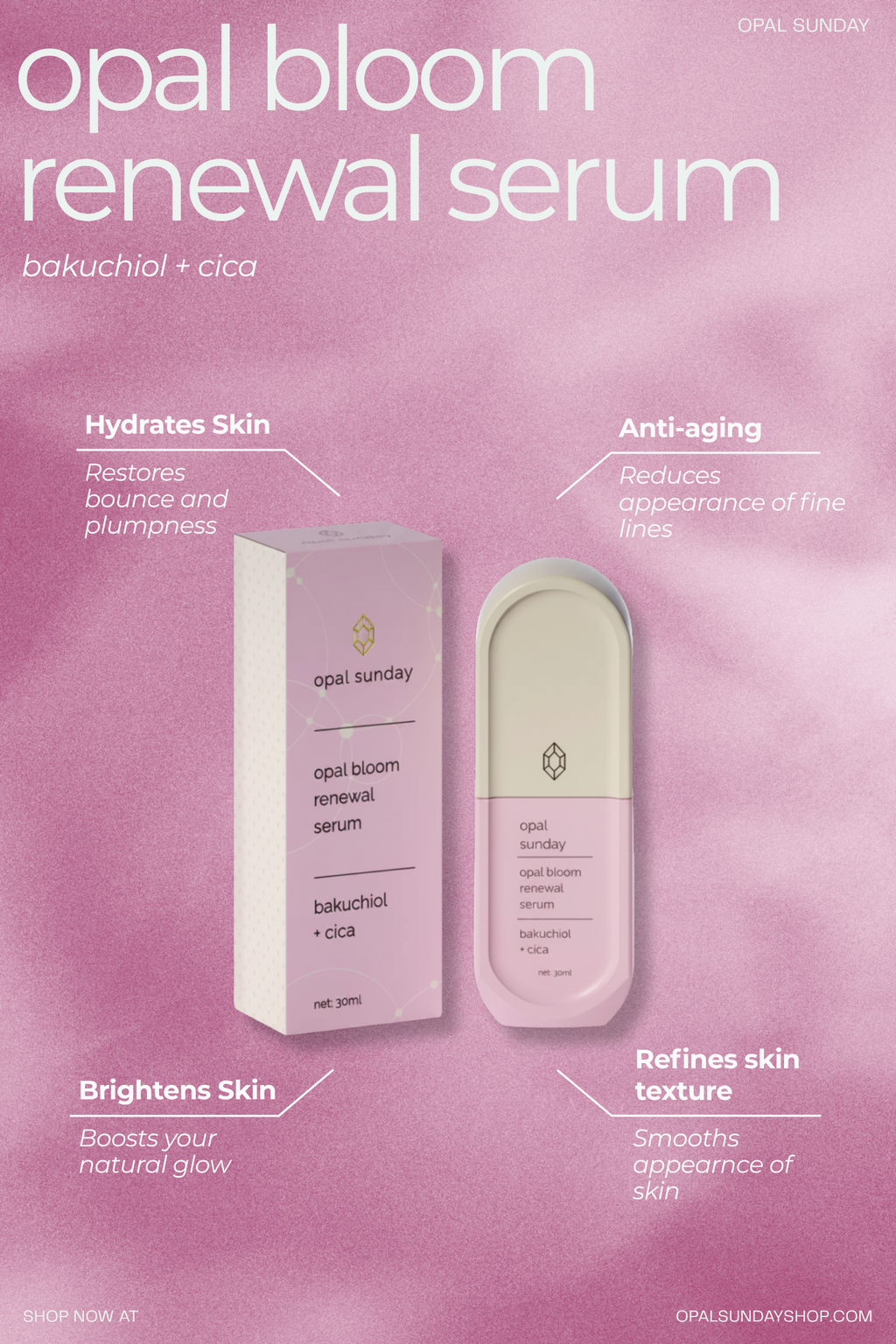 Opal Bloom Moisturizer and Serum Bundle